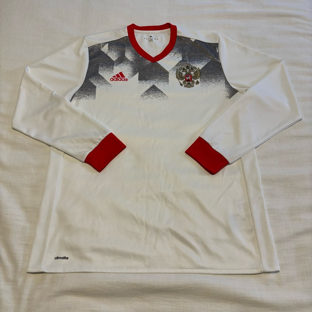 Adidas Russia 2017 Away Long Sleeve Soccer Jersey